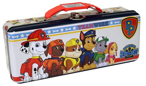 tote box paw patrol metal case tin389407|Amazon.com: Paw Patrol Tin Box.